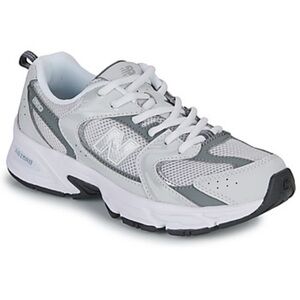 New Balance Light Gray and White Athletic Shoes